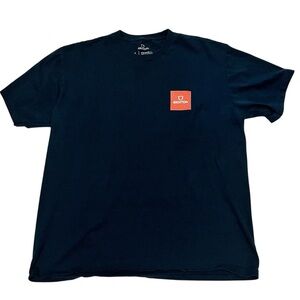 Brixton Adult Large Blue Standard Fit Short Sleeve Tee Shirt Dark Blue Men Teens